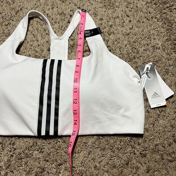 Adidas Plus Size 3X Training Medium Support Better 3-Stripes Bra NWT - Flaw - Picture 10 of 11